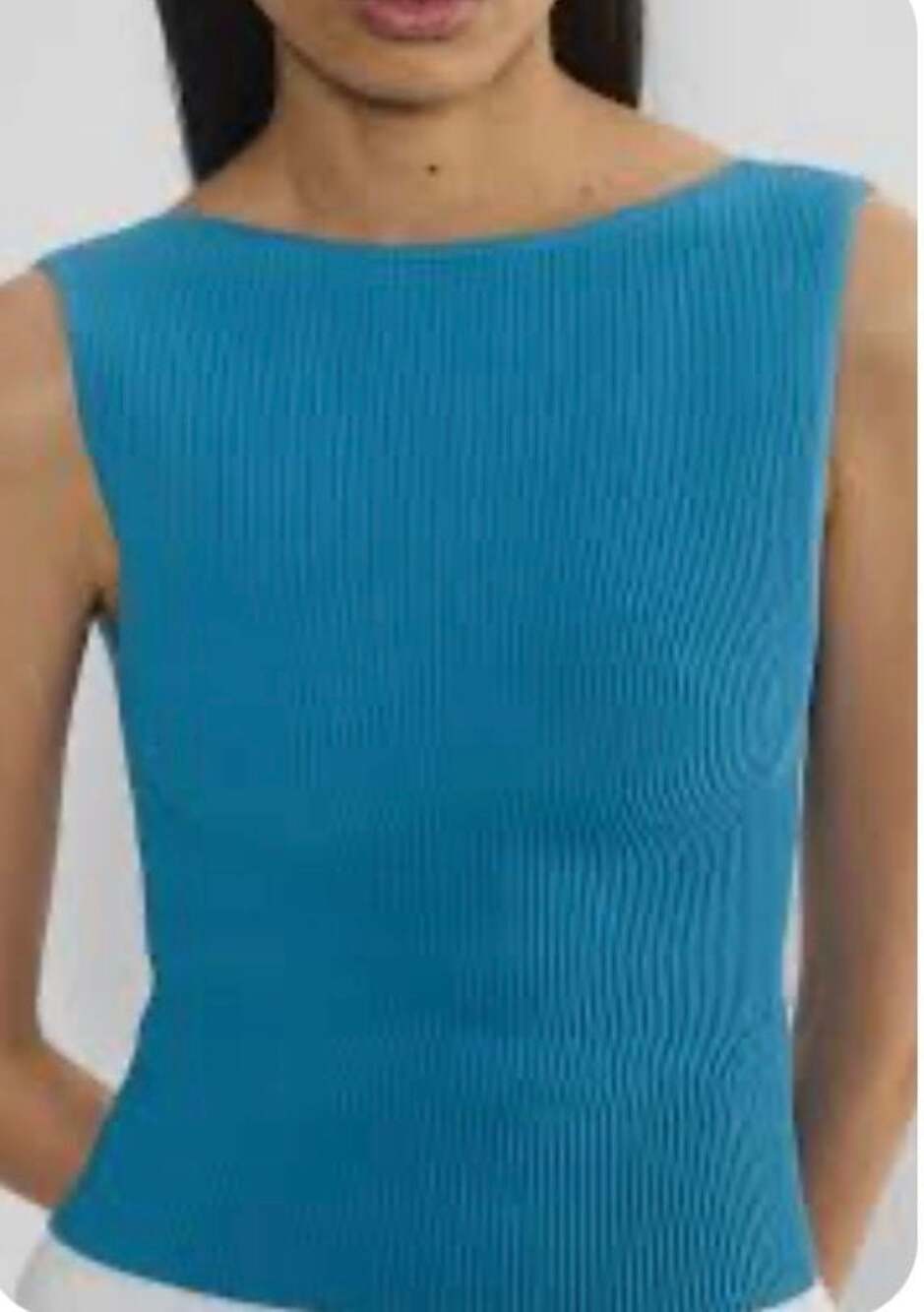Babaton Sculpt Knit Sleeveless Boat Neck Tank Top